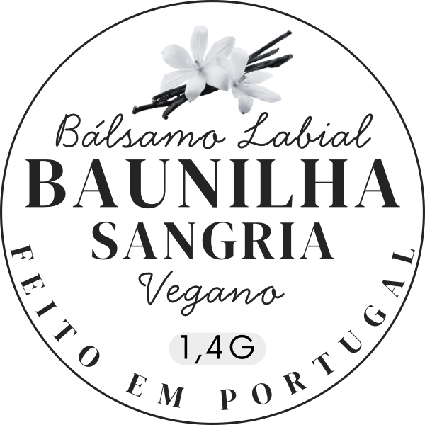 Bálsamo Labial - Vegan Baunilha Sangria