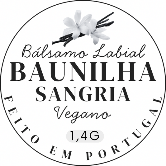 Bálsamo Labial - Vegan Baunilha Sangria