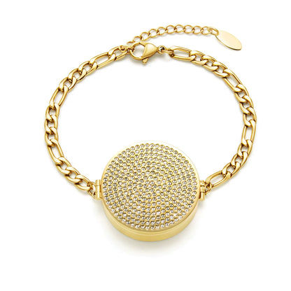 Adorno labial brillante dorado 