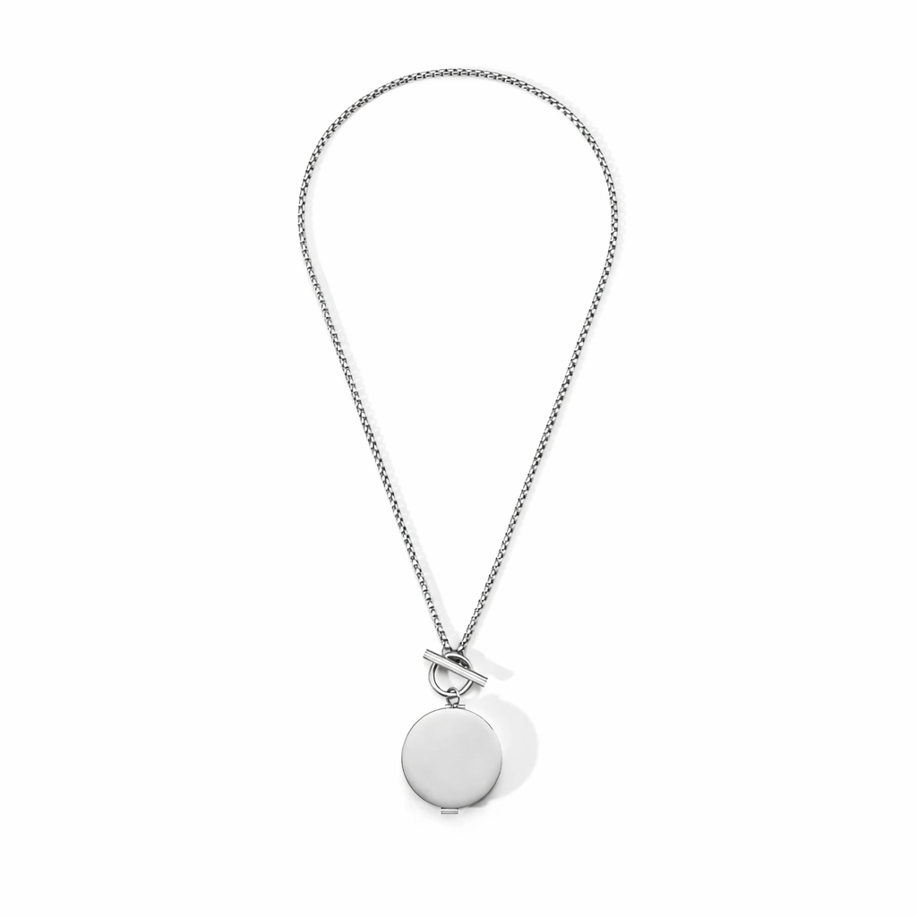 Colar Lip Charm Silver