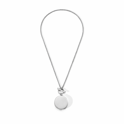 Colar Lip Charm Silver