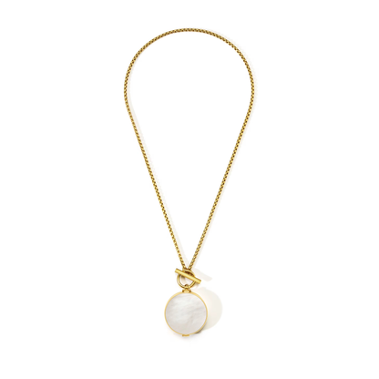 Colar Lip Charm Mother of Pearl